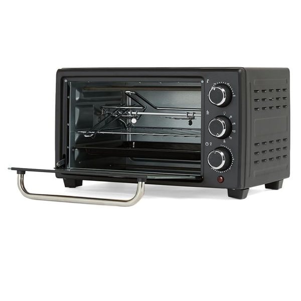 Sanford Electric Oven 20 Litres, 1280 Watts SF3600EO BSKitchen Appliances20 liters capacity, Rotisserie Function. Adjustable Temperature Control From 100℃ to 250℃. 60 Minutes Timer. Auto Shut-off and Cook End Alert bell. Heat Resistant Tempered Glass Wind